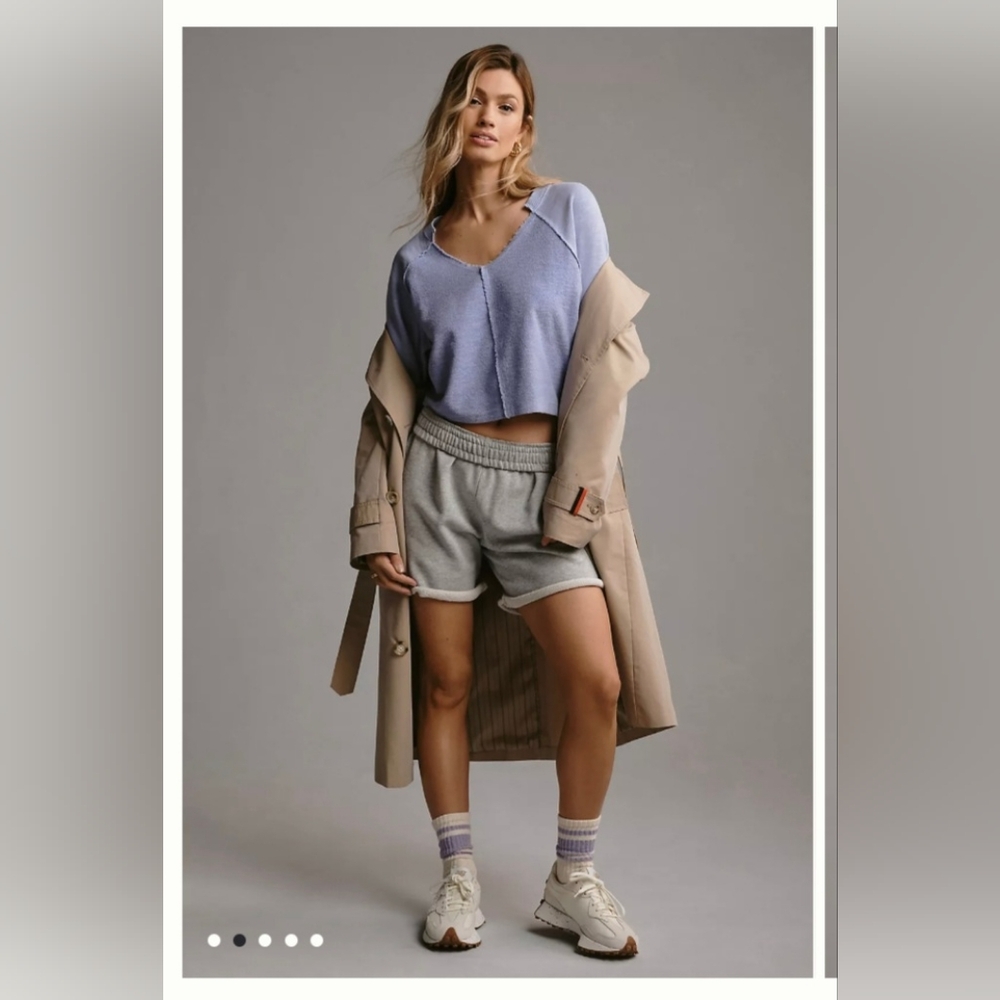Anthropology high-low knit top,sweaters V neck - Picture 7 of 8
